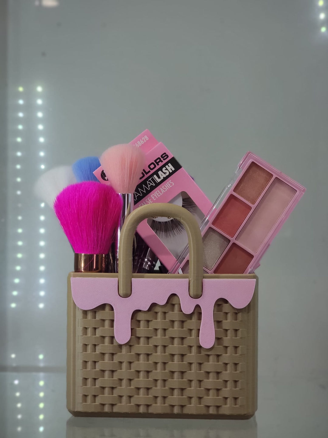 Sprinkles Ice Cream Woven Bag 3D - Printed Makeup Holder - JDColFashion