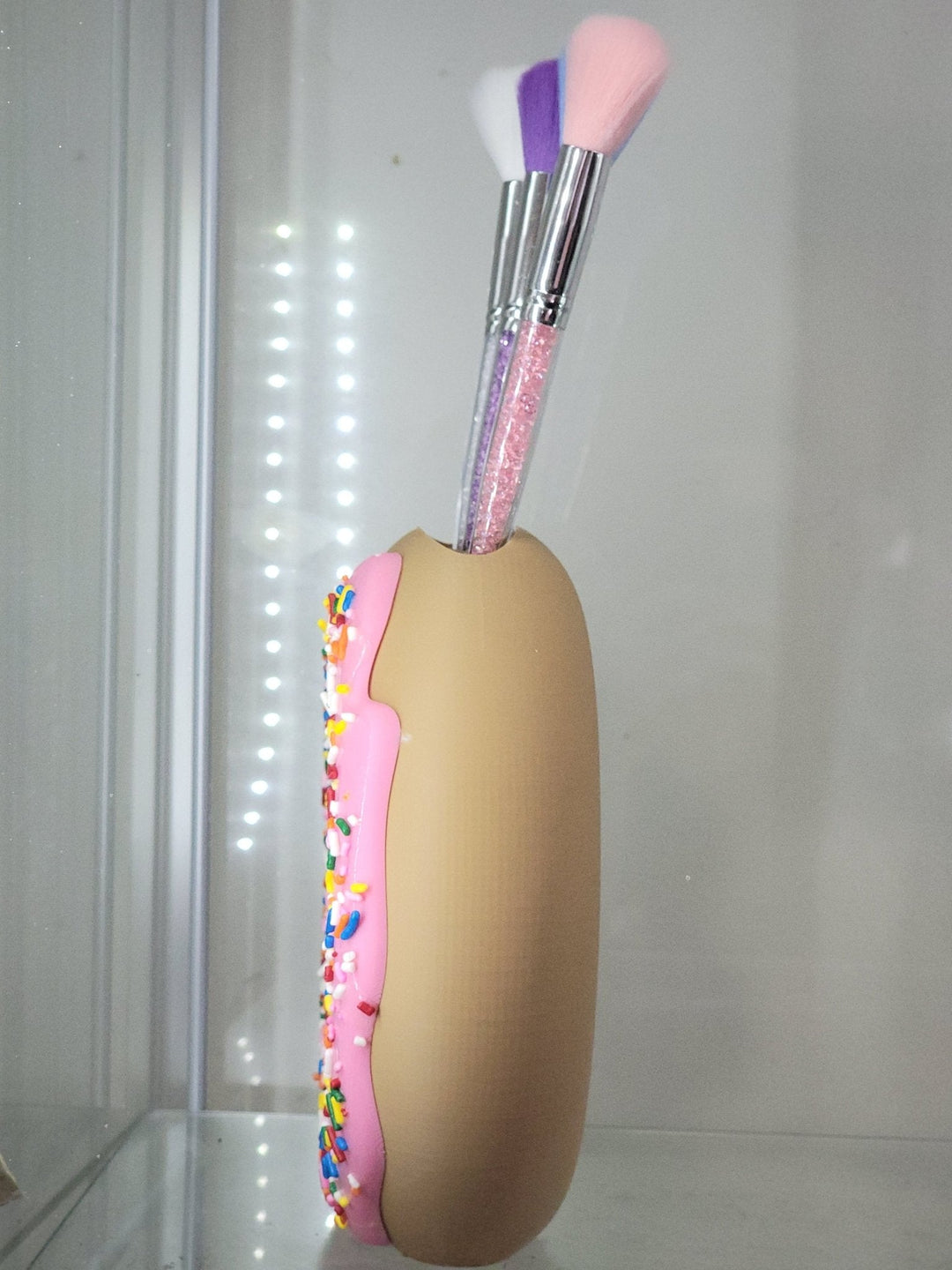 Sweet Sprinkles Donut 3D - Printed Brush Holder - JDColFashion