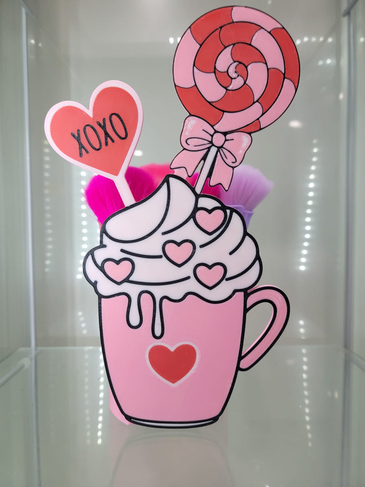 Sweetheart Candy Cup - Makeup & Accessory Holder - JDColFashion