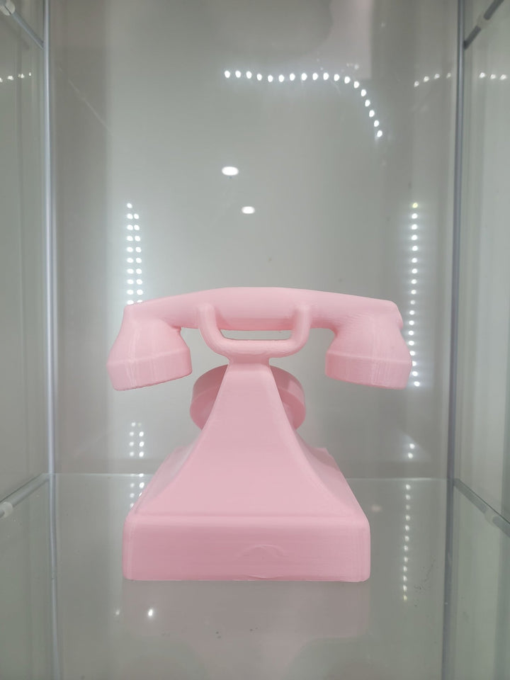 Vintage Pink Rotary Phone Retro Vanity & Home Decor Makeup Organizer Brush Holder - JDColFashion