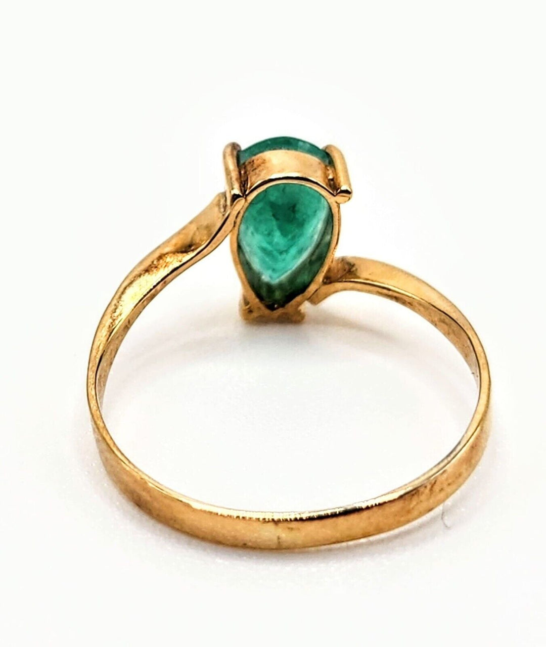 1.24 Carat Naturally Mined Untreated Colombian Emerald Ring in 18K Gold ICG Cert - JDColFashion