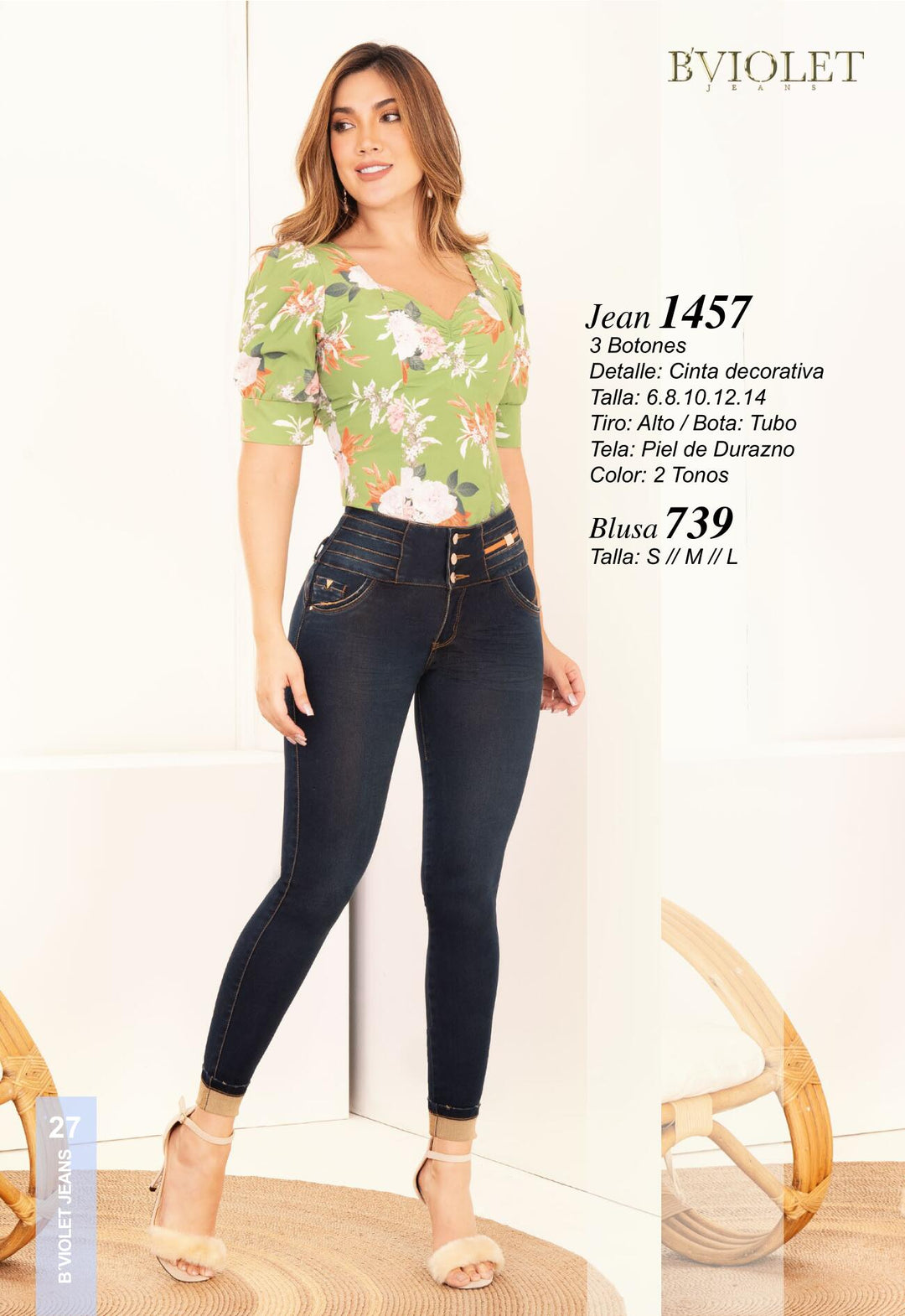 1321 100% Authentic Colombian Push Up Jeans 
