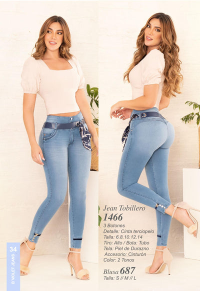 1466 100% Authentic Colombian Push Up Jeans by B'Violet** - JDColFashion