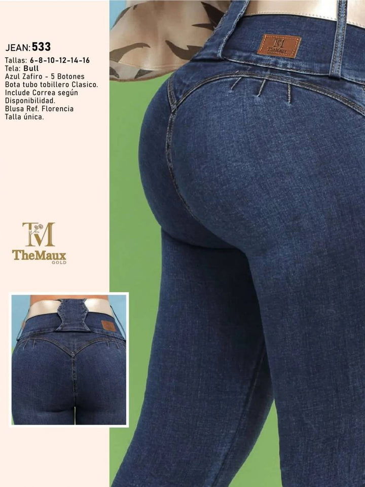 533 100% Authentic Colombian Push Up Jeans by Maux Jeans - JDColFashion