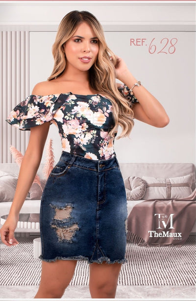 628 100% Authentic Colombian Push Up Skirt by Maux - JDColFashion