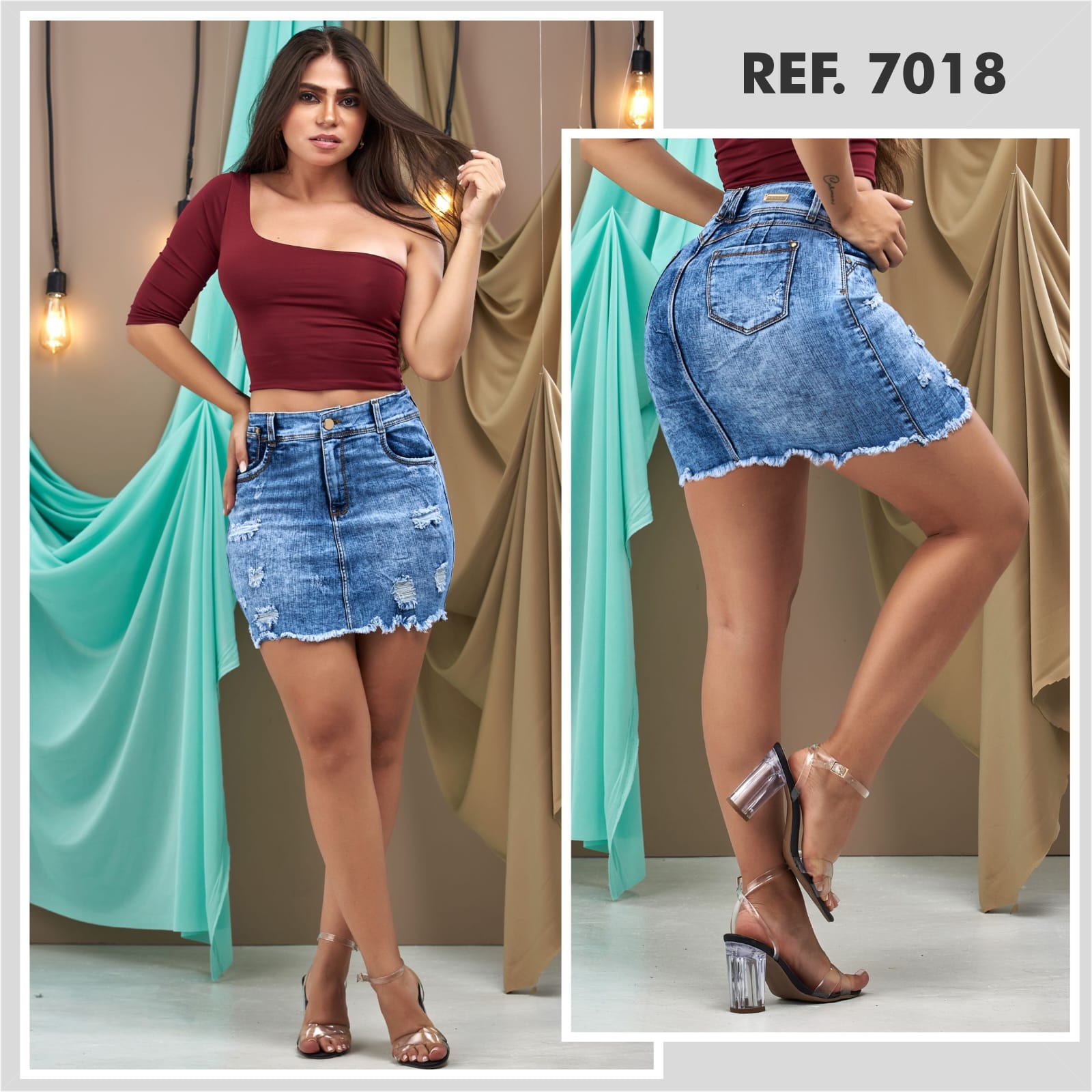 7018 100% Authentic Colombian Push Up SKORT by Foover ** - JDColFashion