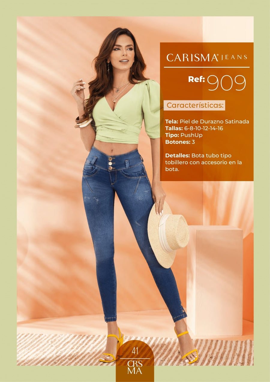 909 100% Authentic Colombian Push Up Jeans by Carisma Jeans - JDColFashion