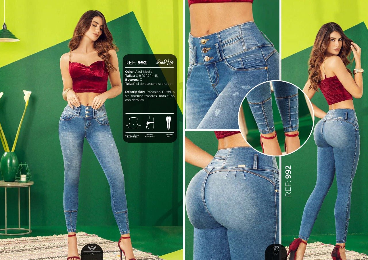 992 100% Authentic Colombian Push Up Jeans