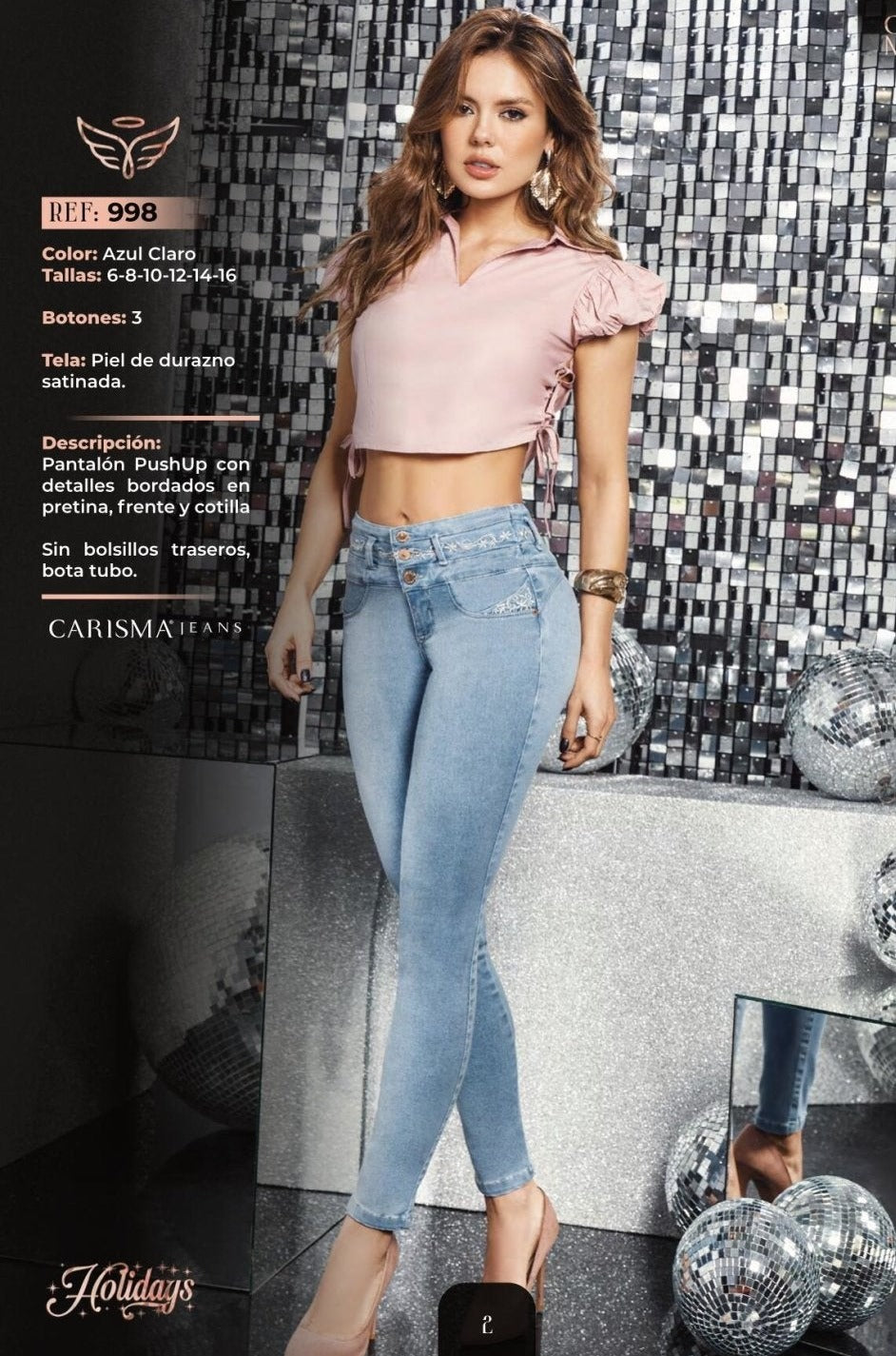 998 100% Authentic Colombian Push Up Jeans by Carisma Jeans - JDColFashion
