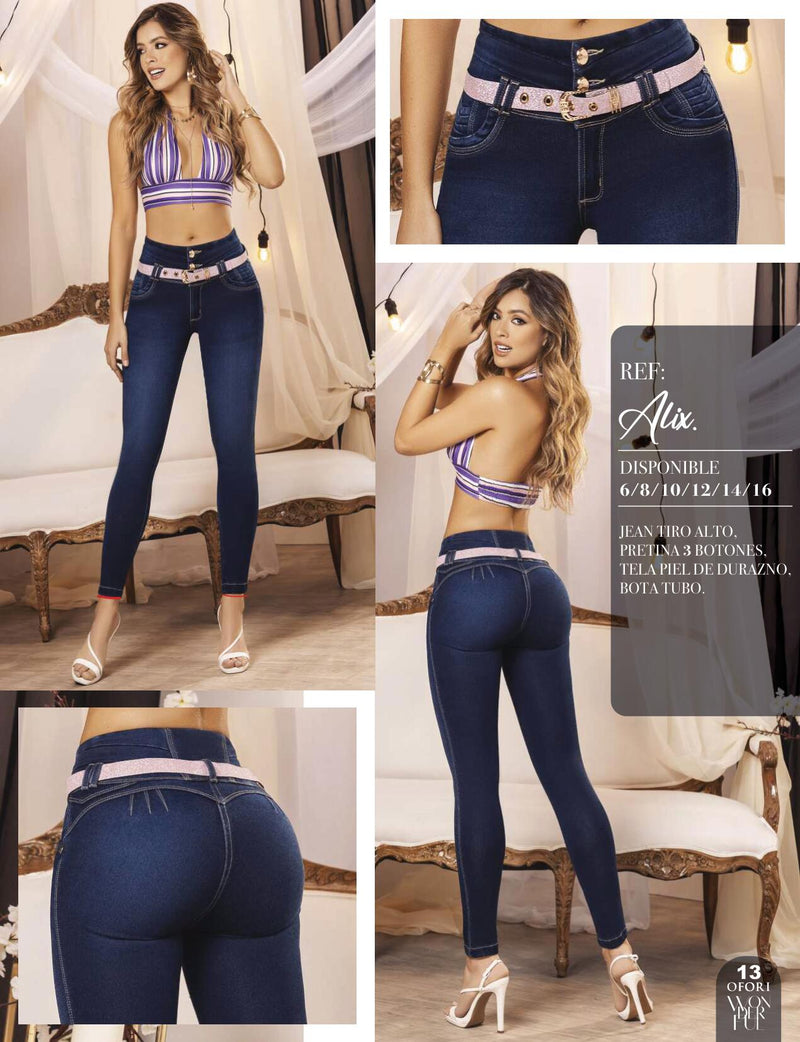 Alix 100% Authentic Colombian Push Up Jeans by Grazzia Jeans - JDColFashion