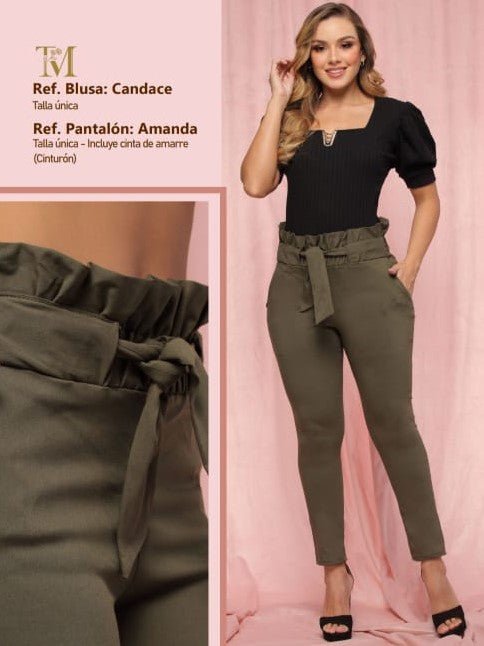 Carlota, Colombian Green Jeans for Women