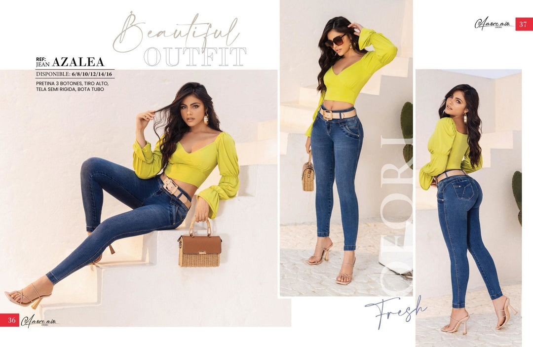 -Azalea 100% Authentic Colombian Push Up Jeans - JDColFashion
