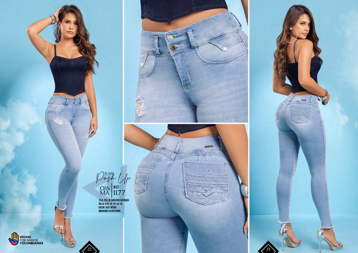 CARISMA PRE-ORDER 1177 100% Authentic Colombian Push Up Jeans - JDColFashion