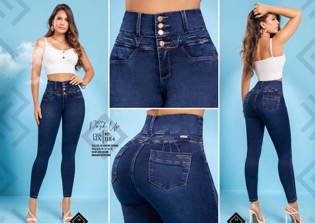 CARISMA PRE-ORDER 1184 100% Authentic Colombian Push Up Jeans - JDColFashion