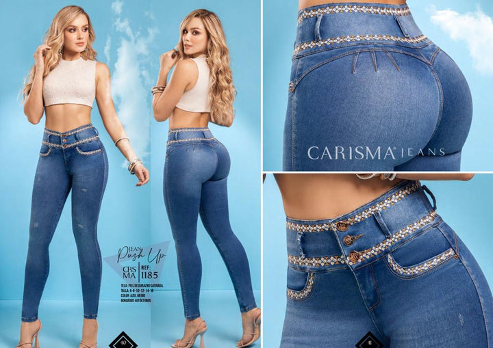 CARISMA PRE-ORDER 1185 100% Authentic Colombian Push Up Jeans - JDColFashion