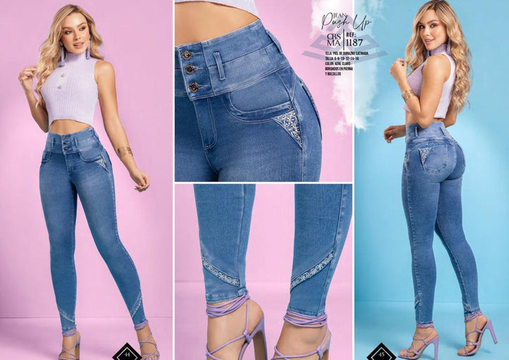 CARISMA PRE-ORDER 1187 100% Authentic Colombian Push Up Jeans - JDColFashion