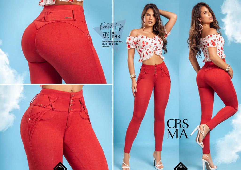 CARISMA PRE-ORDER 1193 100% Authentic Colombian Push Up Jeans - JDColFashion