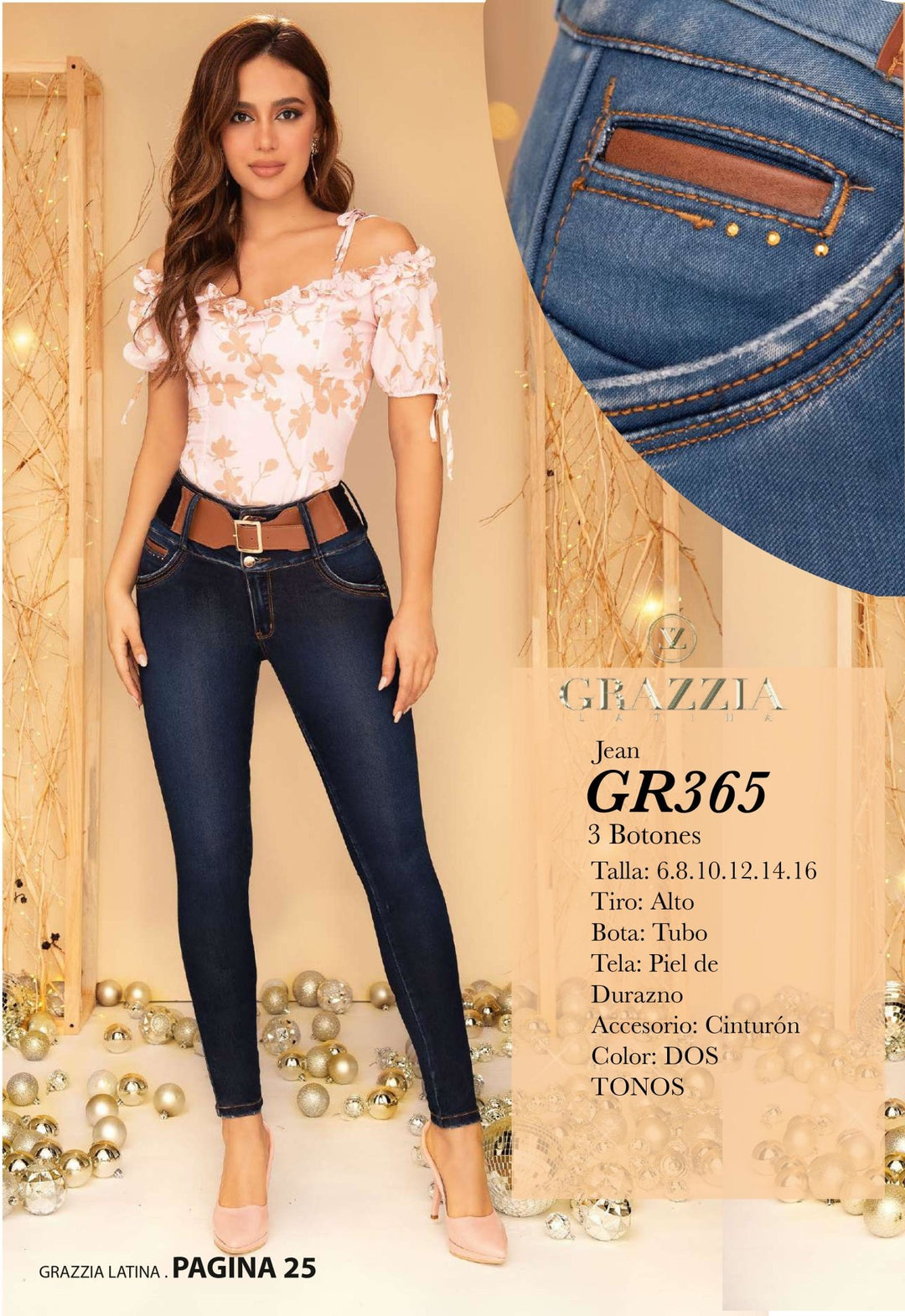 GR365 100% Authentic Colombian Push Up Jeans