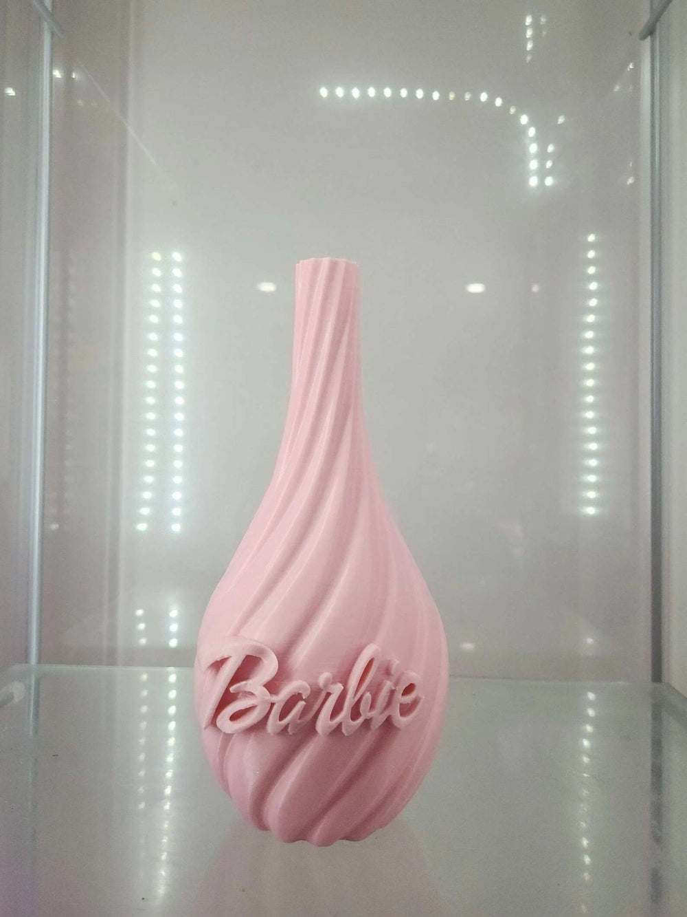 PERSONALIZED 3D Printed Barbie Flower Vase Decoration Barbie or Your Name! Desk Sign Decoration Mattel 8"x4", the top hole is .5" wide - JDColFashion