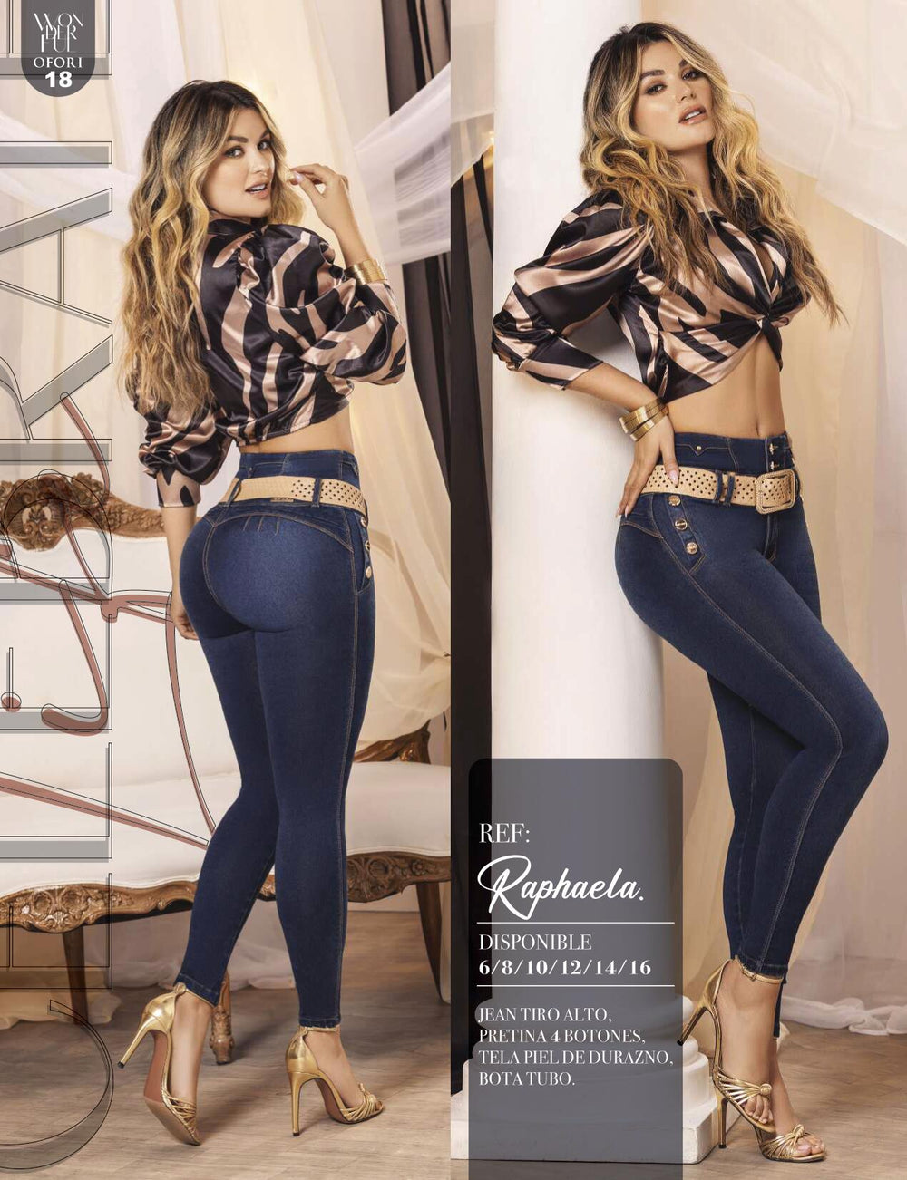 Rafaella 100% Authentic Colombian Push Up Jeans by Grazzia Jeans - JDColFashion