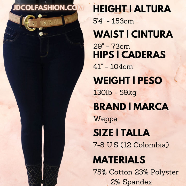 W-101 100% Authentic Colombian Push Up Jeans by Weppa Jeans* - JDColFashion