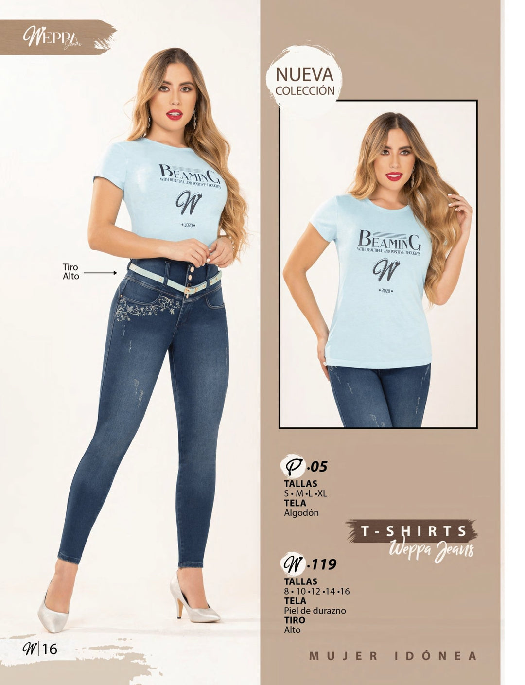 W-119 100% Authentic Colombian Push Up Jeans by Weppa Jeans - JDColFashion