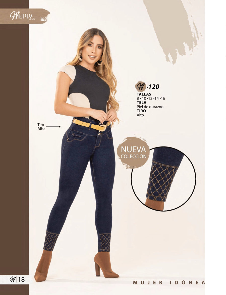 W-120 100% Authentic Colombian Push Up Jeans by Weppa Jeans - JDColFashion