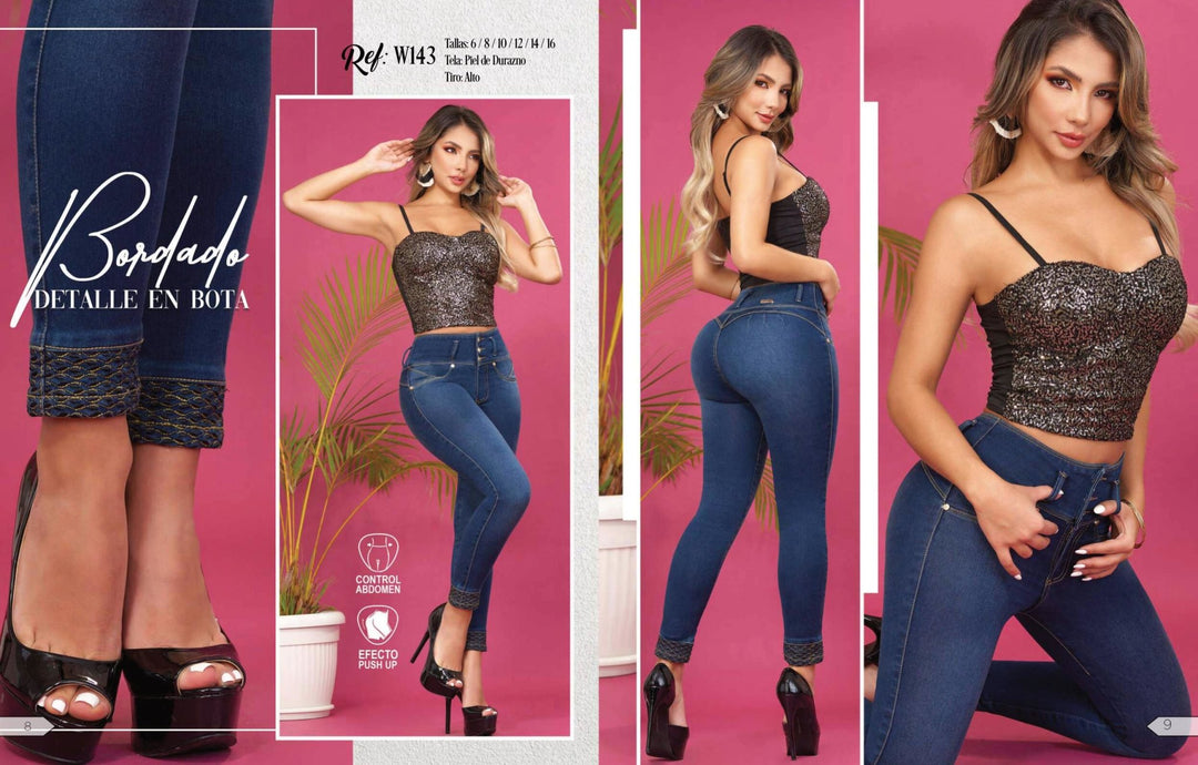 W-143 100% Authentic Colombian Push Up Jeans by Weppa Jeans - JDColFashion