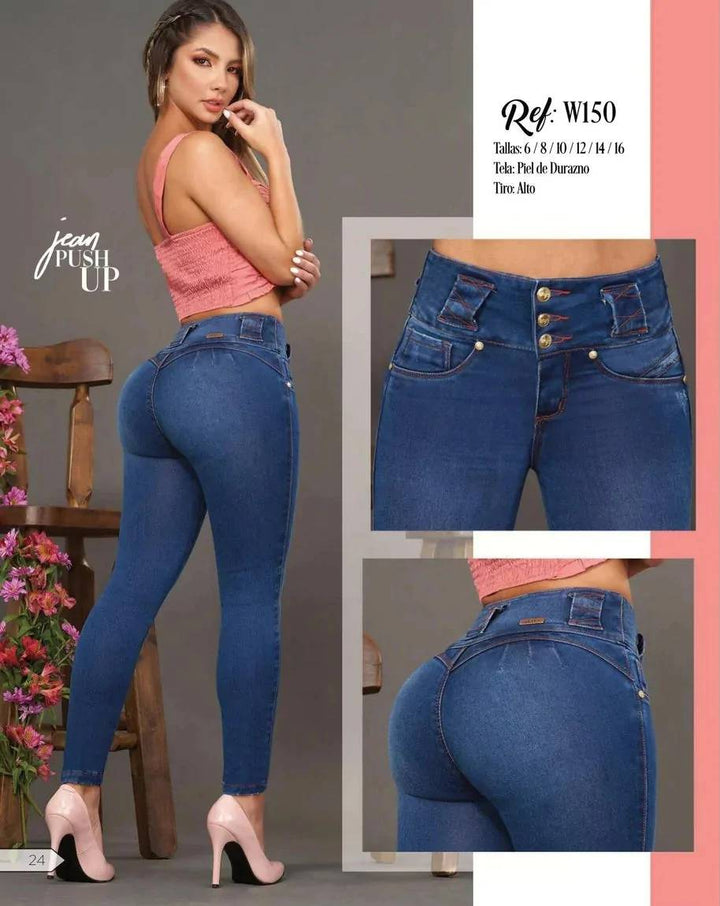 W-150 100% Authentic Colombian Push Up Jeans by Weppa Jeans - JDColFashion