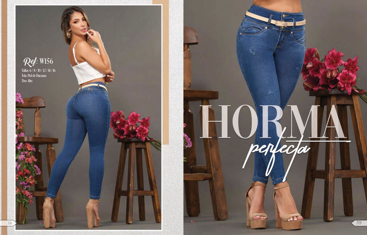 W-156 100% Authentic Colombian Push Up Jeans by Weppa Jeans - JDColFashion