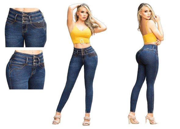 W-196 100% Authentic Colombian Push Up Jeans - JDColFashion