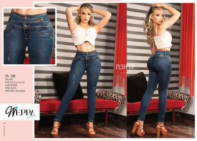 W-211 100% Authentic Colombian Push Up Jeans by Weppa Jeans - JDColFashion