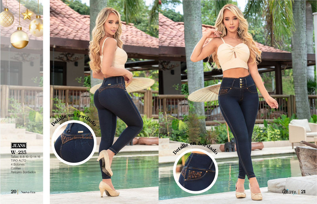 W-235 100% Authentic Colombian Push Up Jeans - JDColFashion