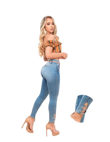 JEANS COLOMBIANOS CAR1238 Authentic Colombian Push Up Jeans, Jean Levanta  cola - Helia Beer Co