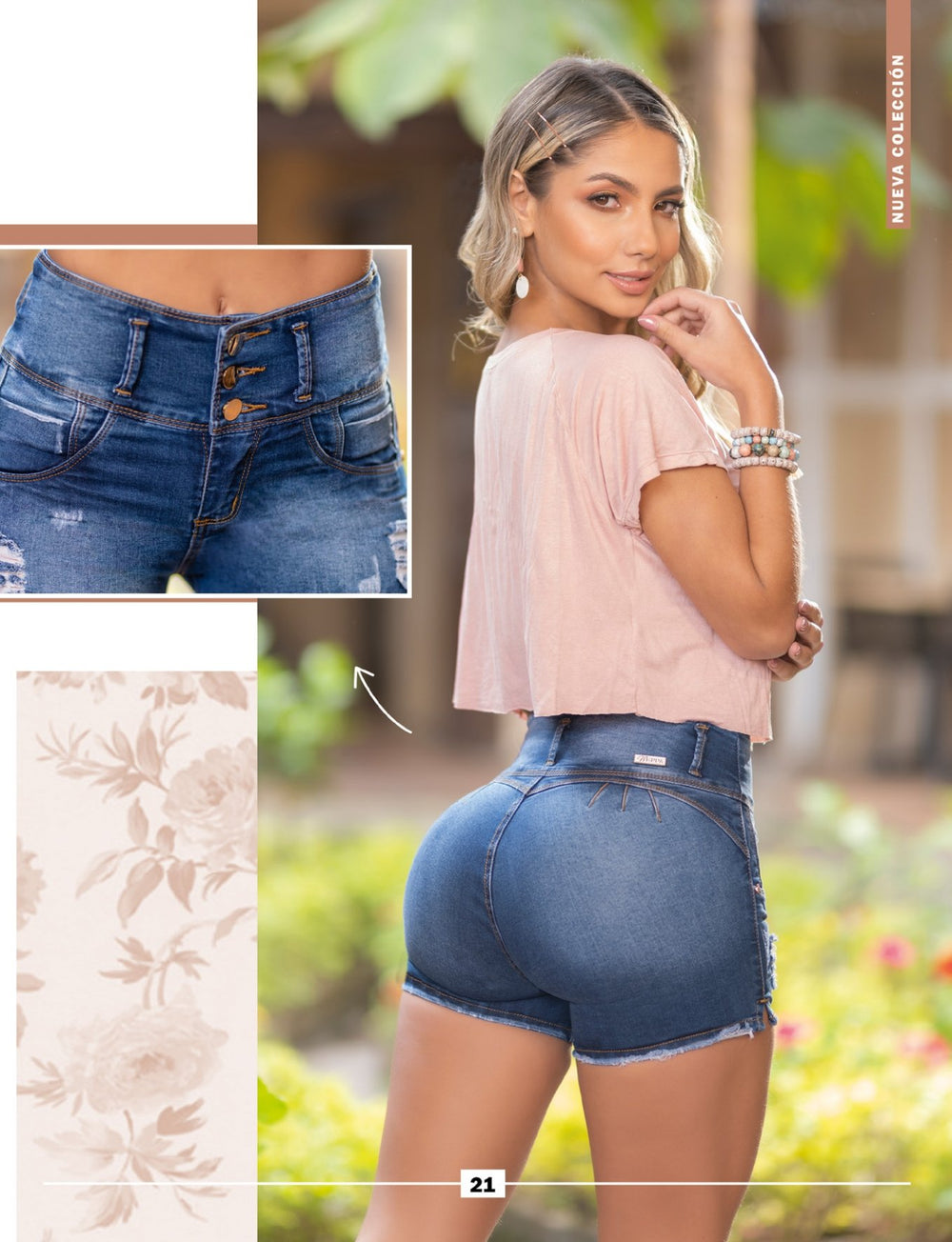 W-83 100% Authentic Colombian Push Up Shorts by Weppa Jeans - JDColFashion