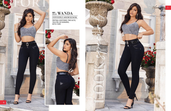 -Wanda 100% Authentic Colombian Push Up Jeans - JDColFashion